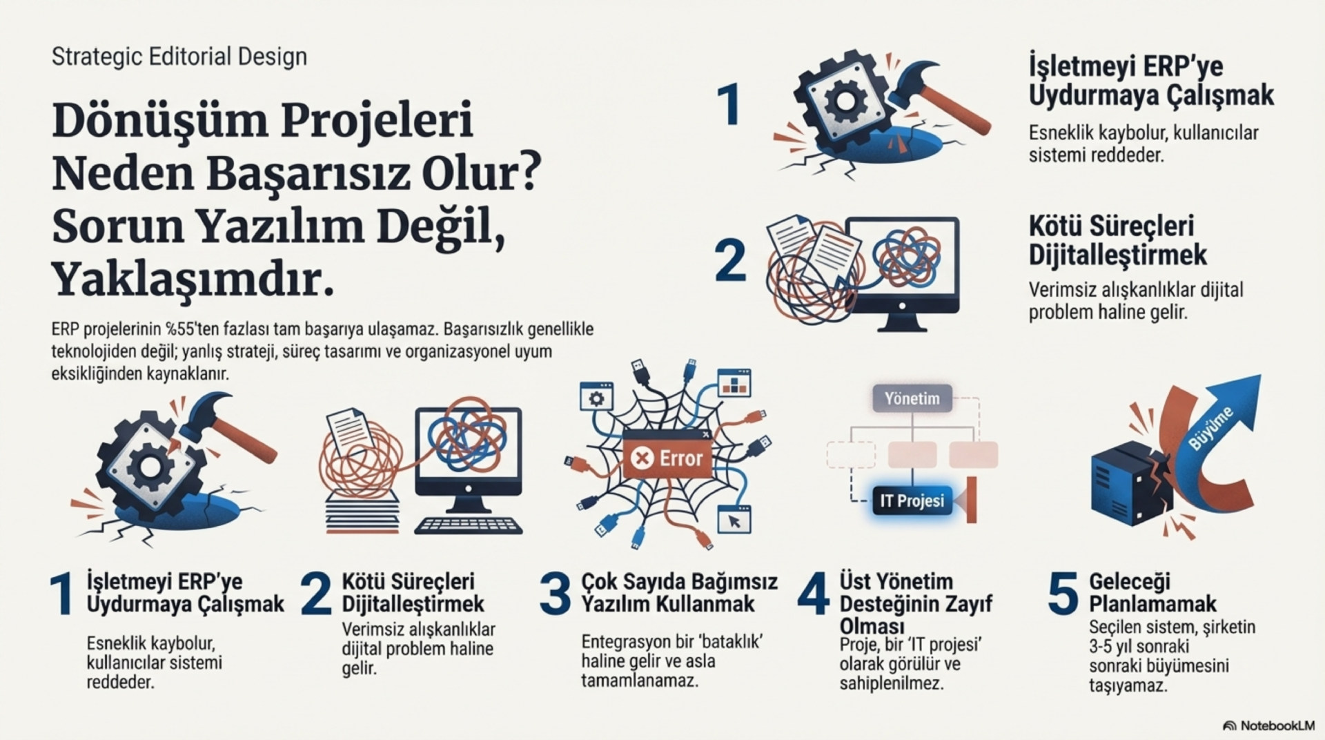 ERP Projesi Nasıl Başarısız Olur? En Çok Yapılan Hatalar